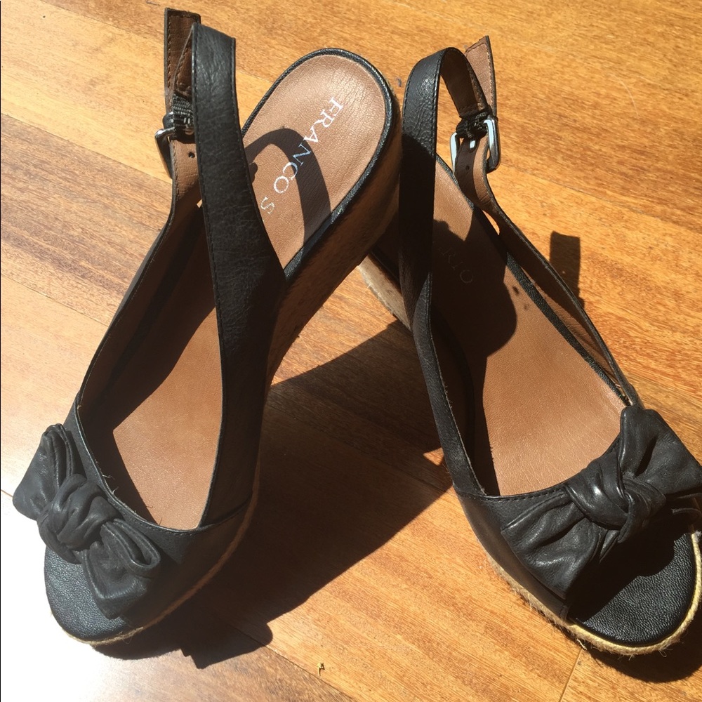 Franco Sarto Black Wedge